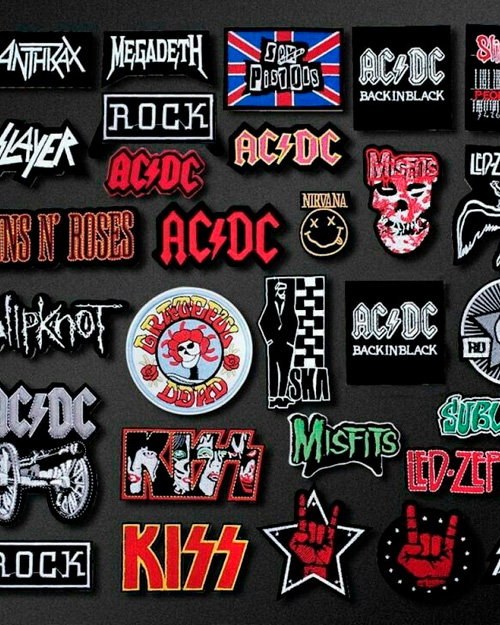 Parches de bandas de rock y metal en la categoría de ropa alternativa de TankarWorld